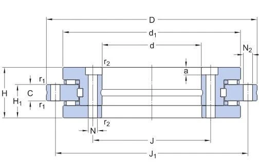 NRT 100 B Super-precision Axial-radial Cylindrical Roller Bearings